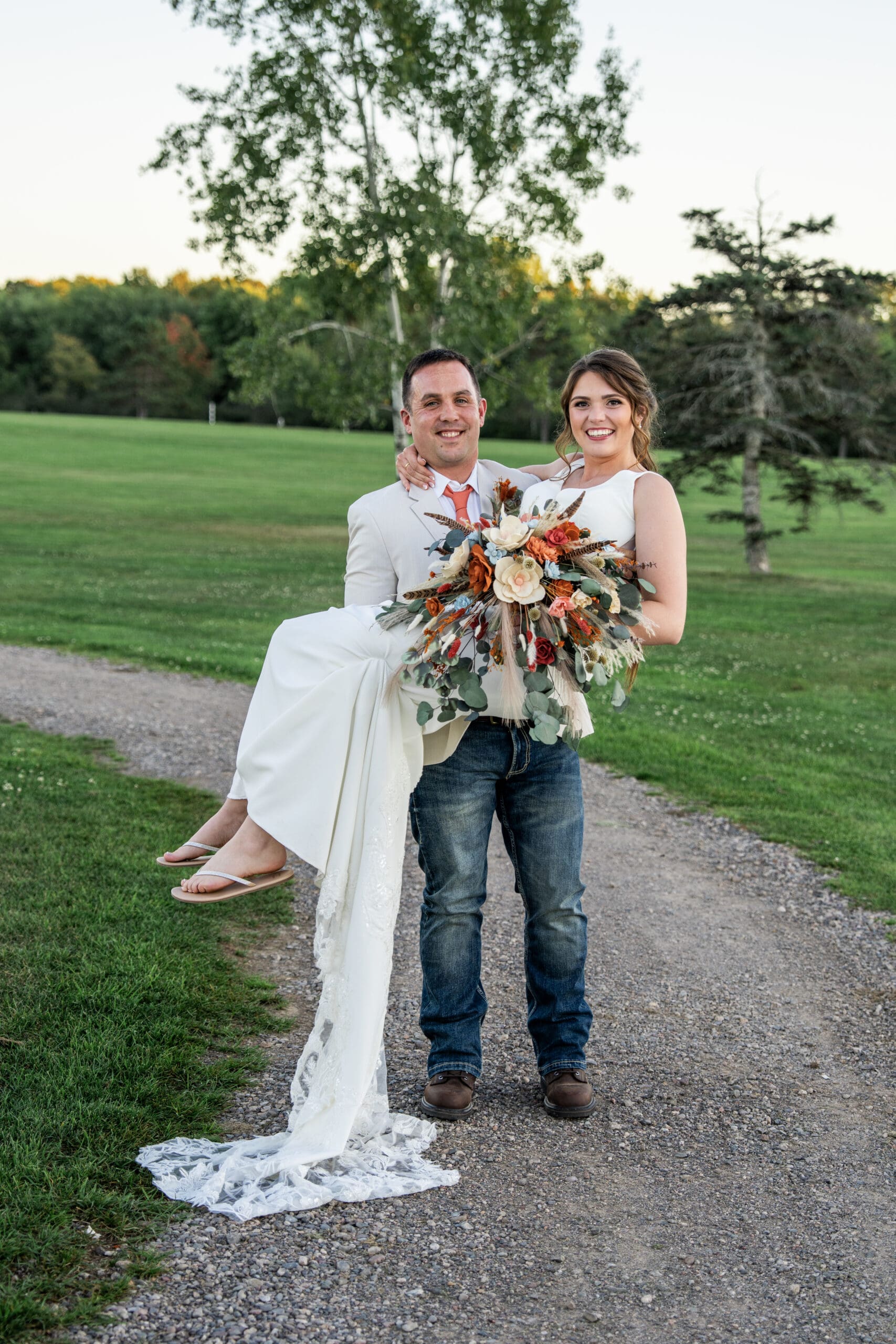 Bride and Groom just married in Milwaukee, WI 