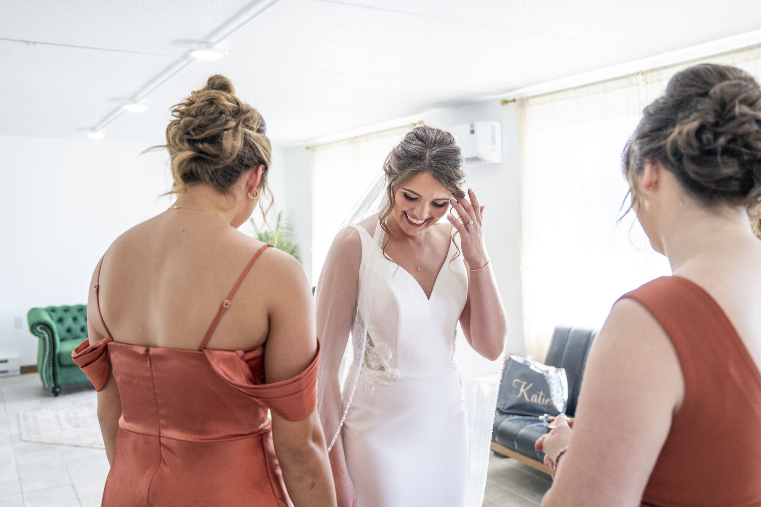 Bride candid photo wisconsin wedding