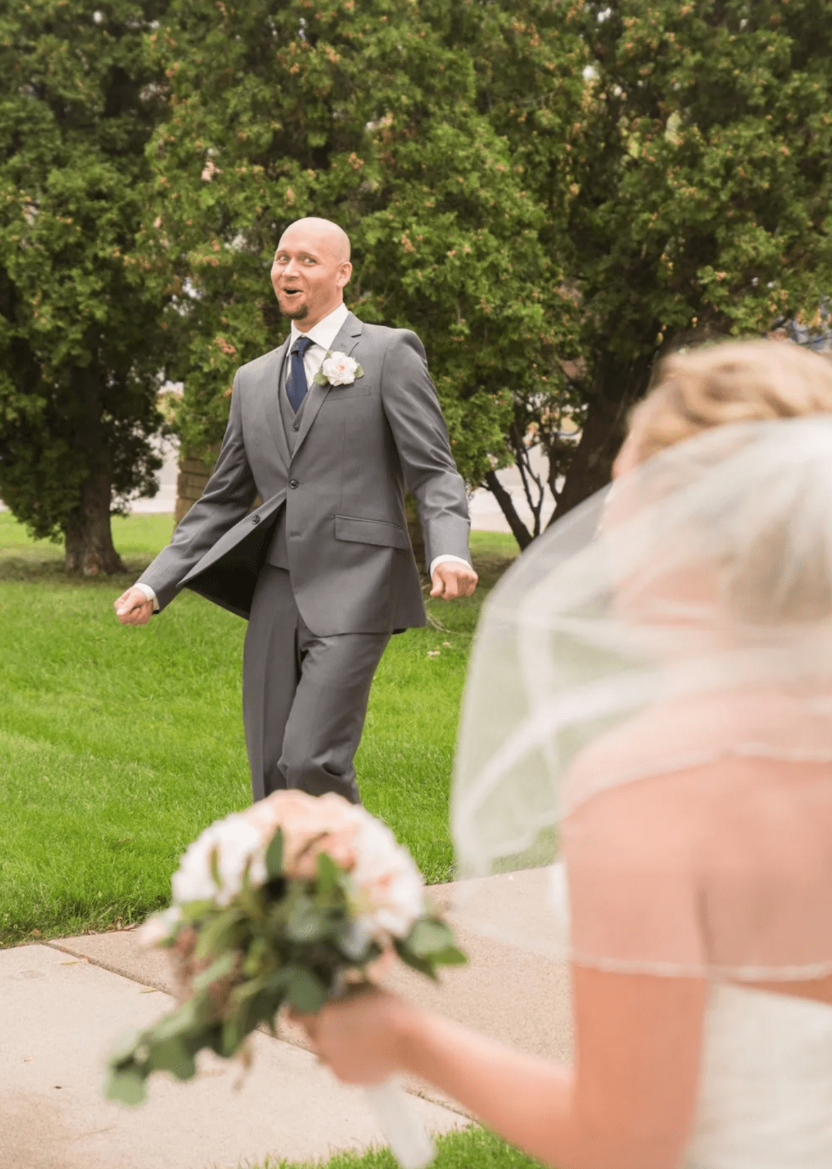 First Look Wedding Day